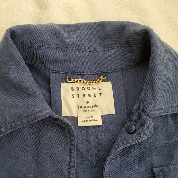 Kate Spade Blue broome street Lightweight jacket blazer - Picture 3 of 10